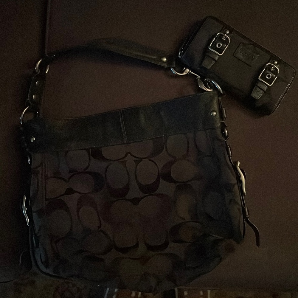 Vintage Coach purse with wallet
